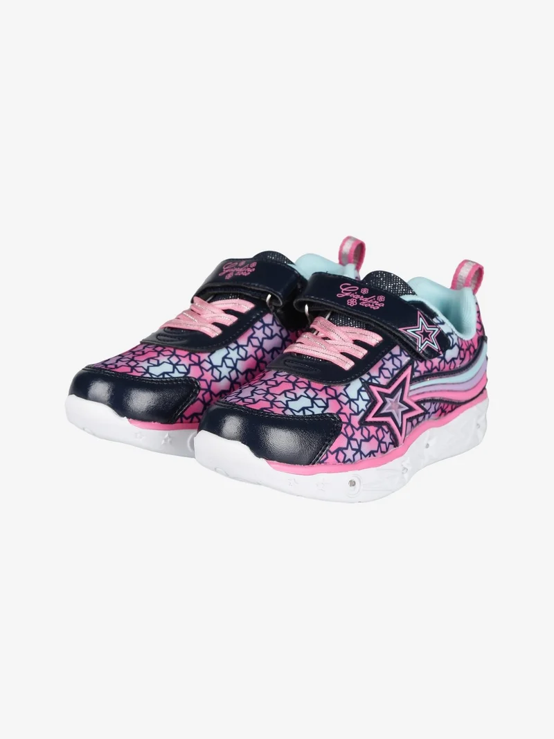 Sneakers da ragazza con strappo e luci - blu scuro