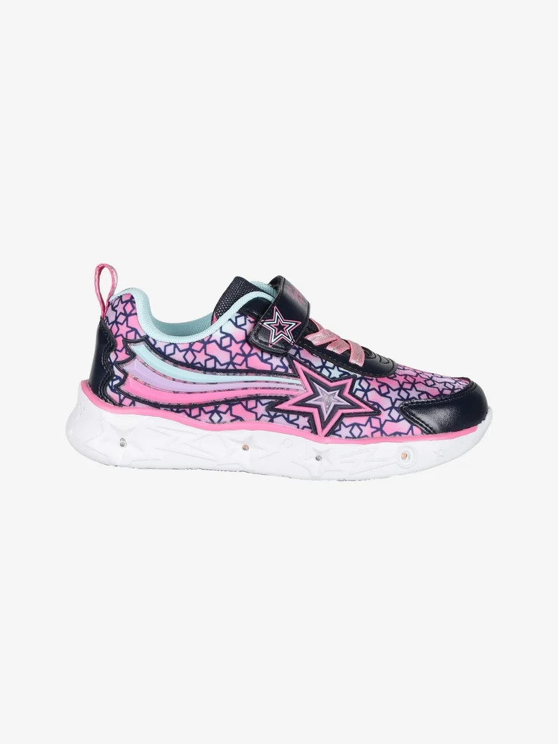 Sneakers da ragazza con strappo e luci - blu scuro