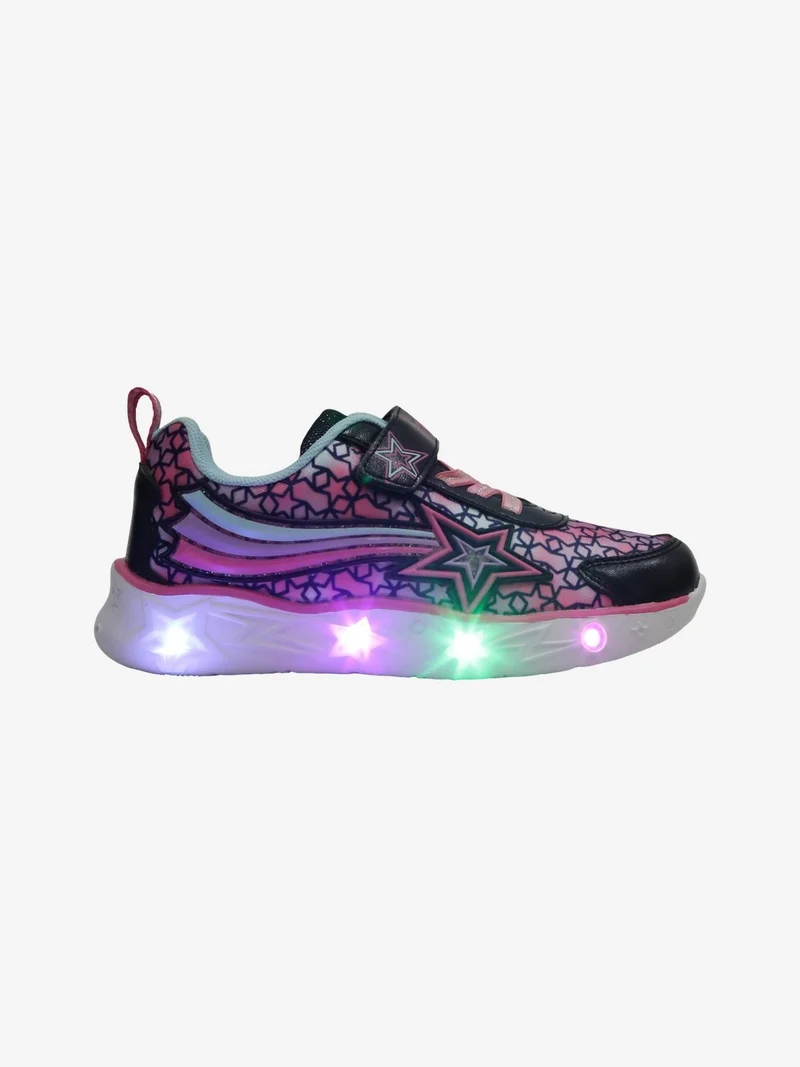 Sneakers da ragazza con strappo e luci - blu scuro
