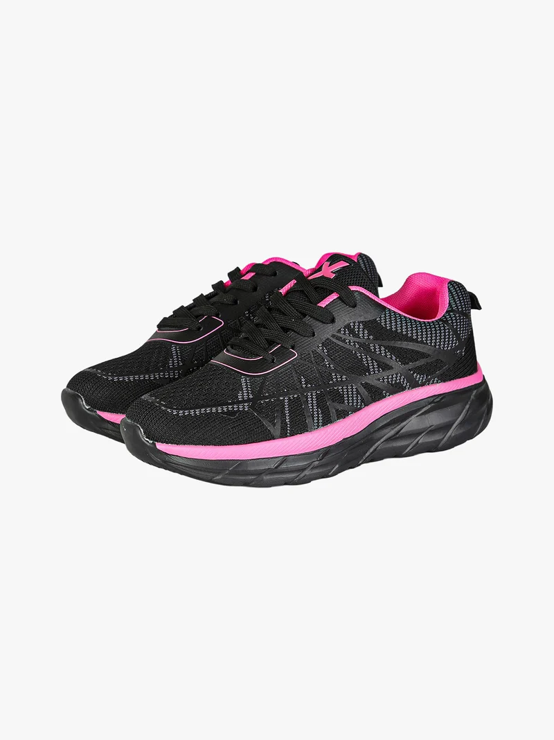 Sneakers sportive da donna stringate - fucsia