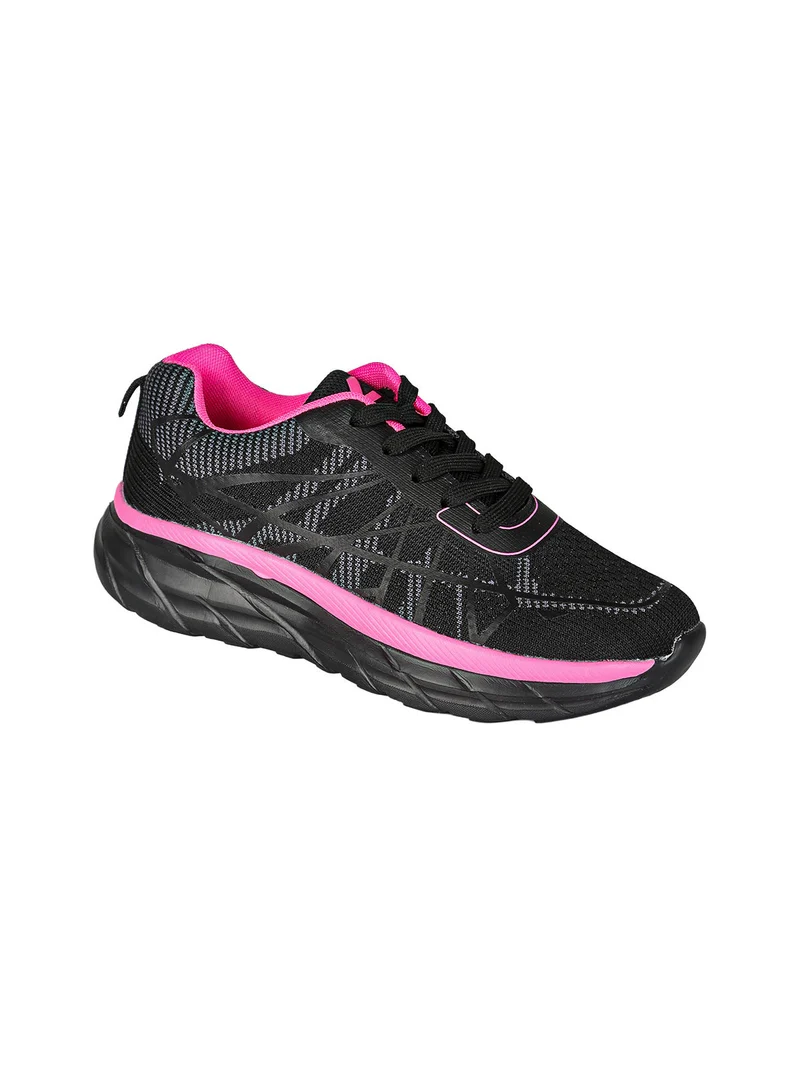 Sneakers sportive da donna stringate - fucsia