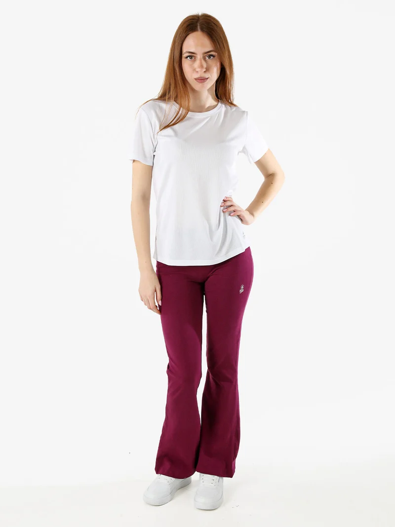 T-shirt donna sportiva in tessuto traspirante - bianco