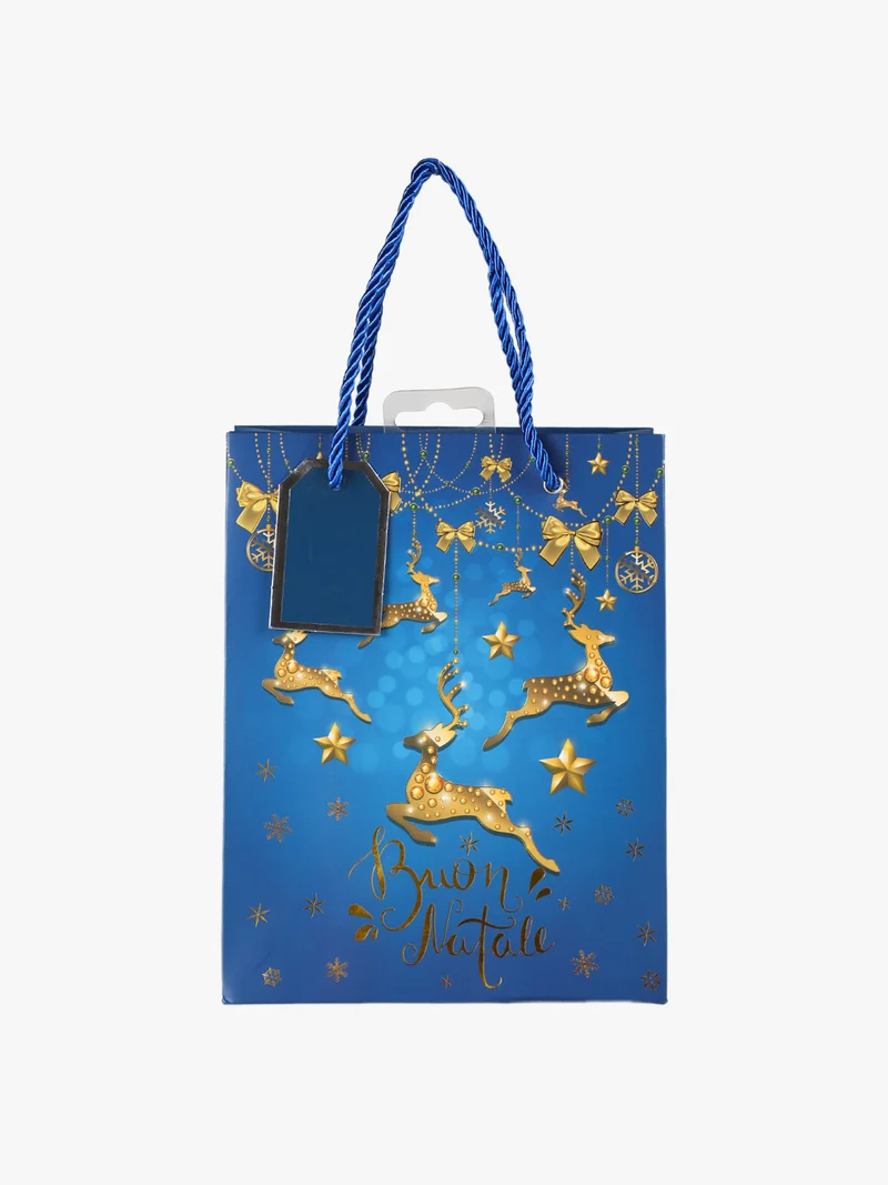 Sacchetto regalo di Natale - blu