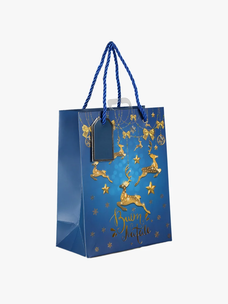 Sacchetto regalo di Natale - blu