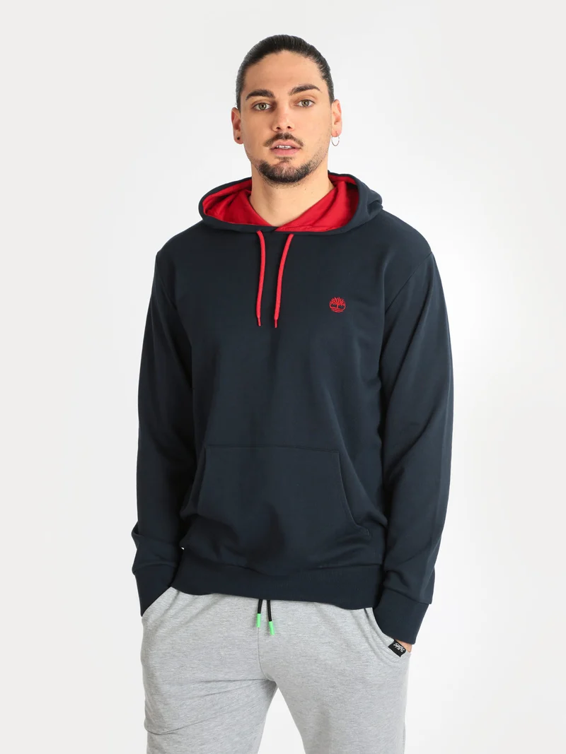 TB0A277A4331 Felpa sportiva da uomo in cotone - blu scuro