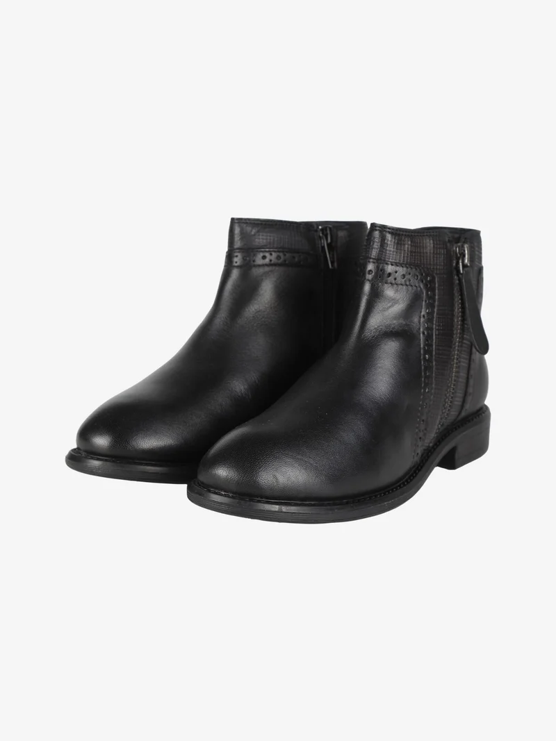 Stivaletti in pelle donna - nero