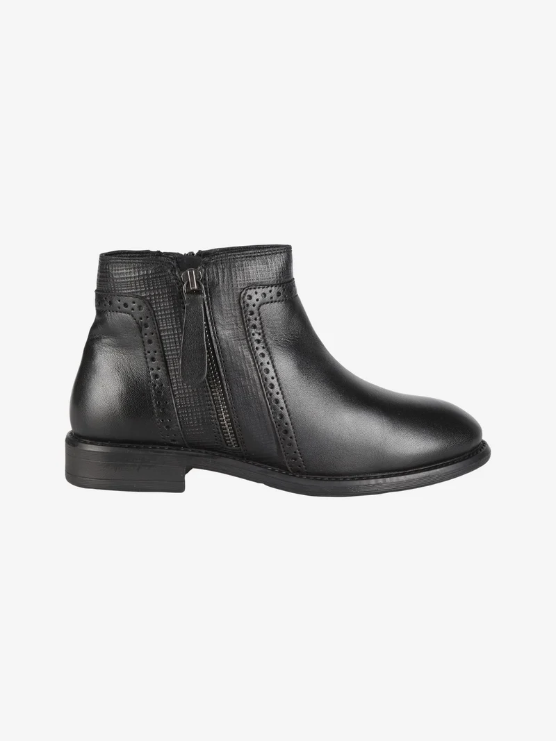 Stivaletti in pelle donna - nero