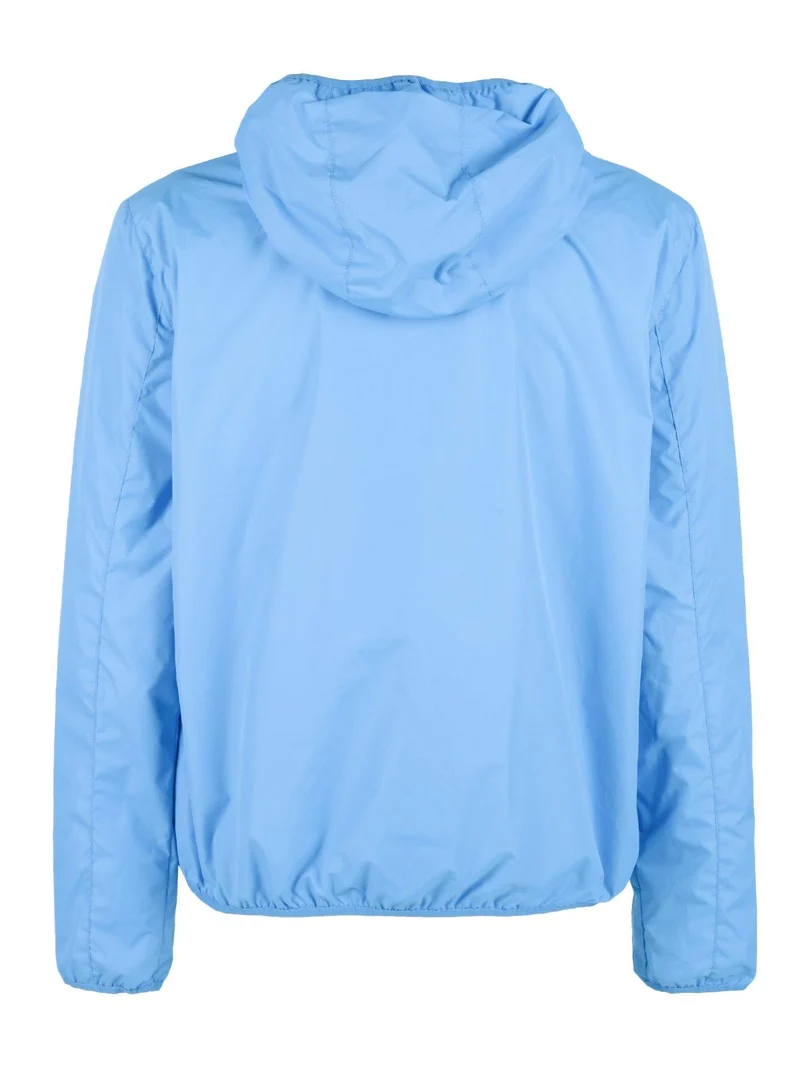 Giubbotto uomo con cappuccio - azzurro