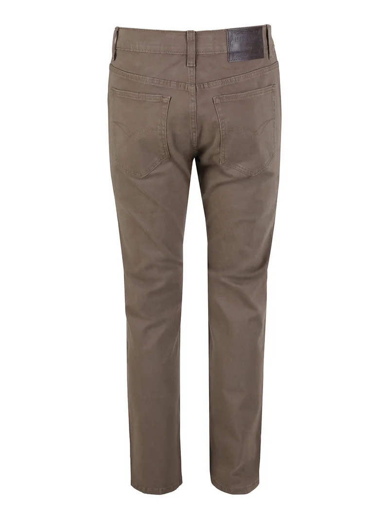 Pantaloni da uomo regular fit in cotone taglie grandi - marrone