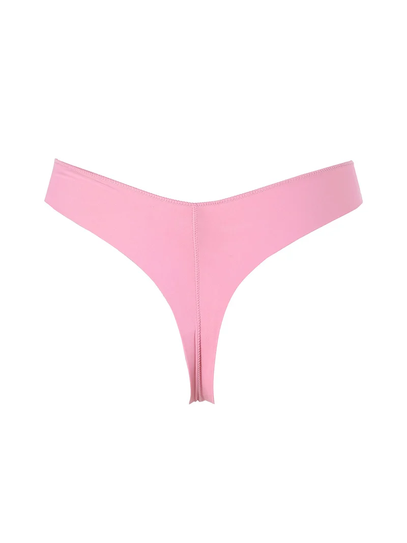 Perizoma con pizzo - rosa