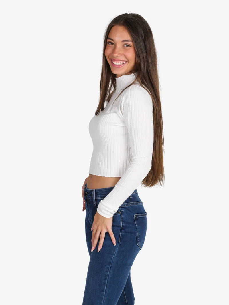 Maglia donna lupetto - bianco