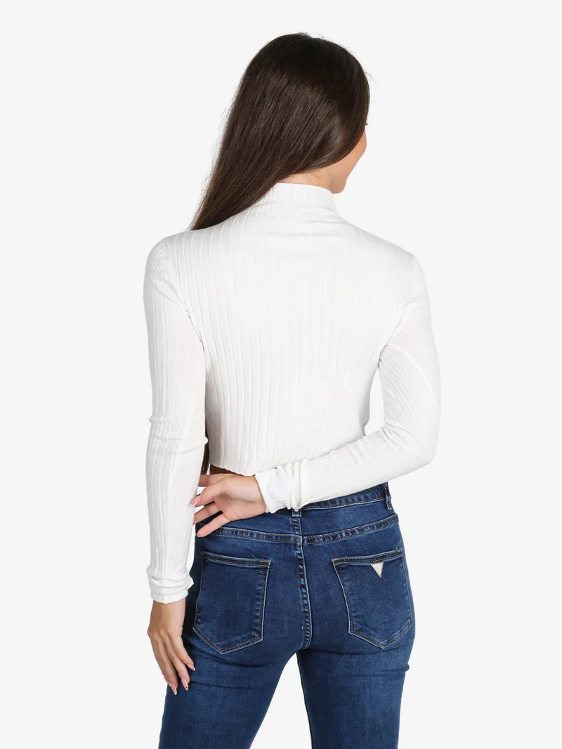 Maglia donna lupetto - bianco