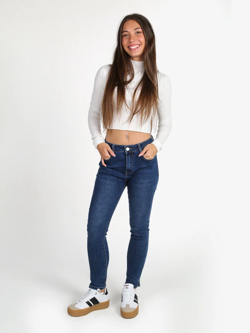 Maglia donna lupetto - bianco