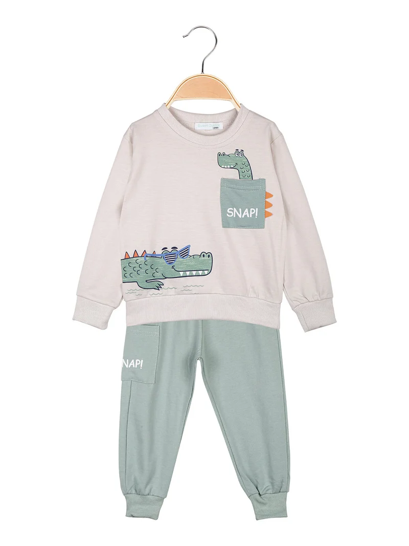 Completo 2 pezzi da neonato - beige