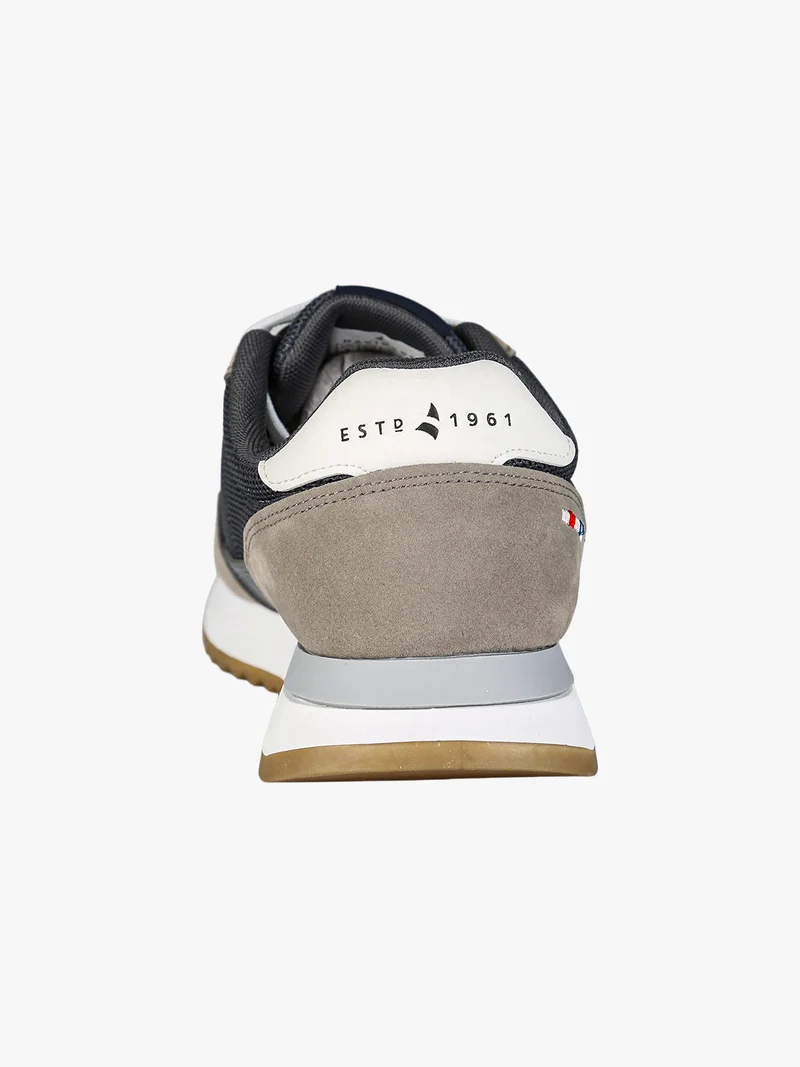 Sneakers casual da uomo con platform - grigio