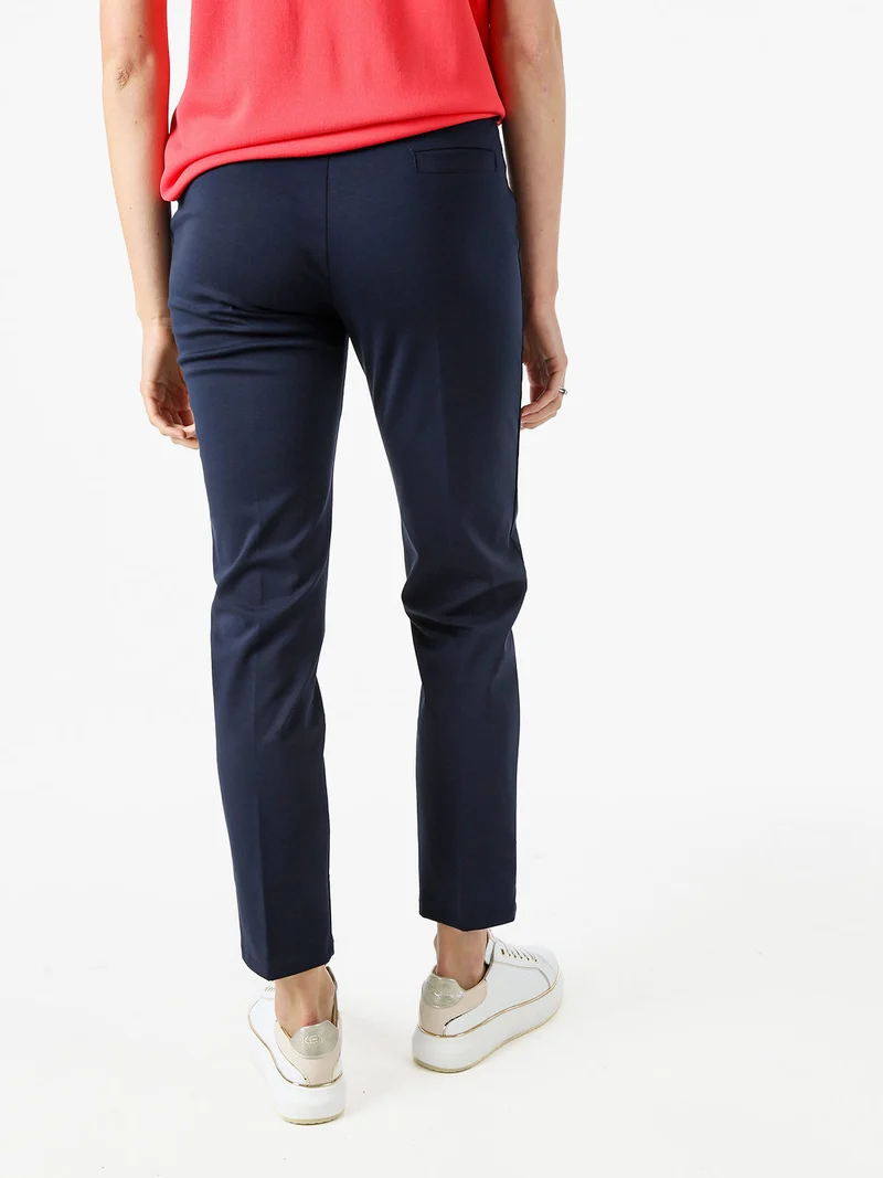 Pantaloni donna a sigaretta - blu scuro