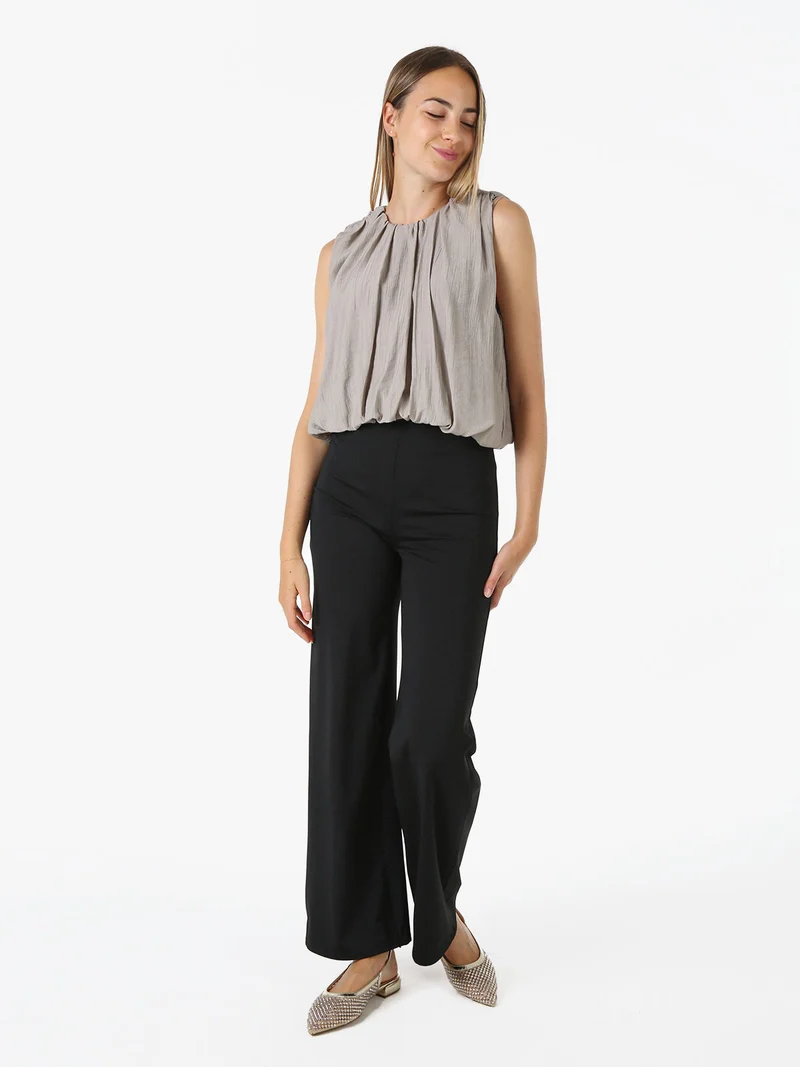 Top donna a palloncino - fango