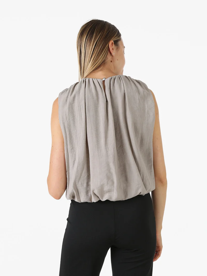 Top donna a palloncino - fango