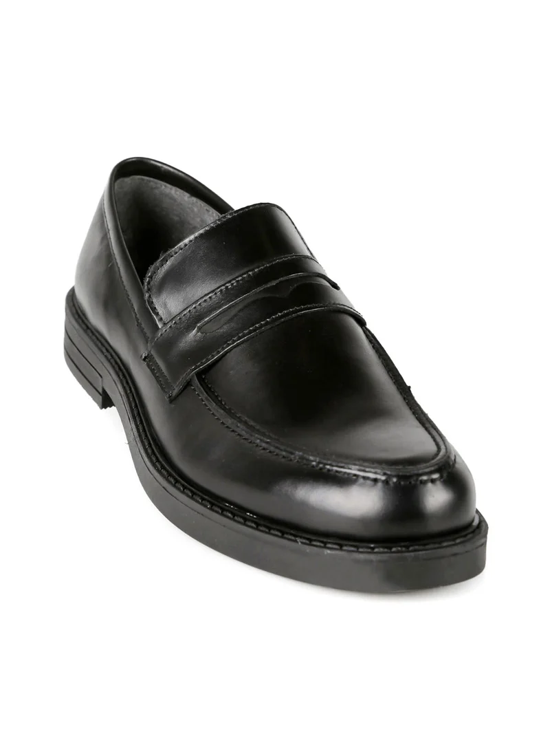 Mocassini uomo in pelle - nero