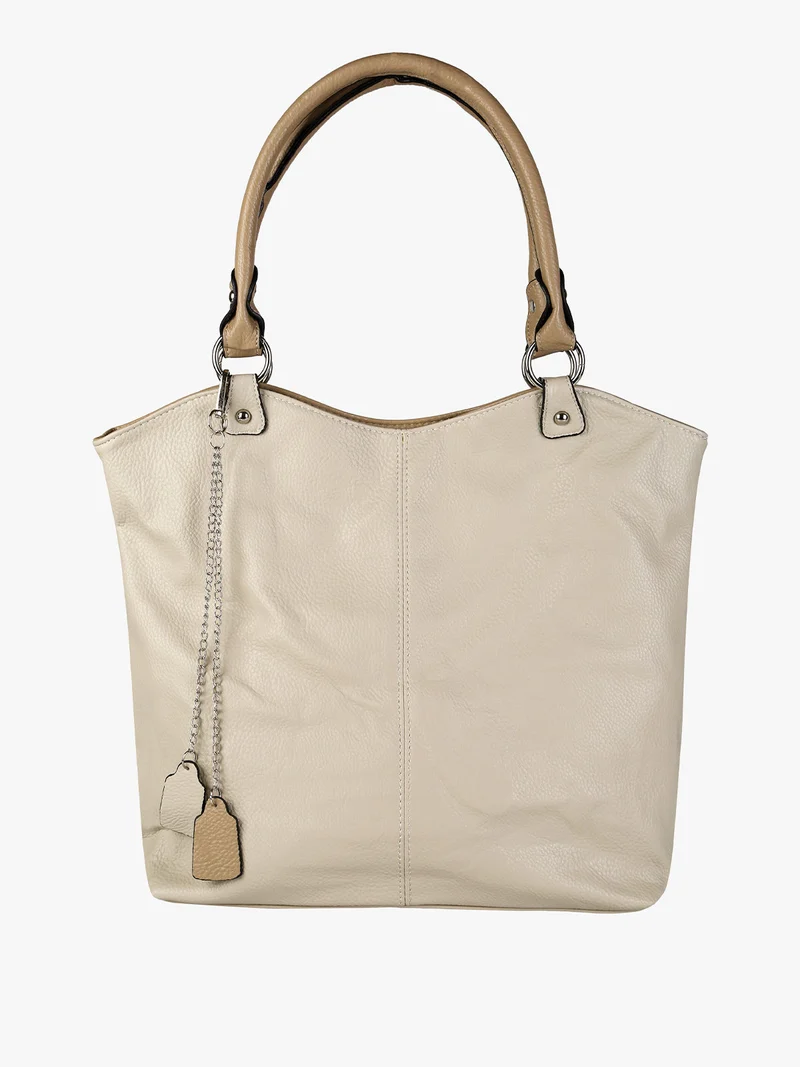 Borsa a spalla da donna in ecopelle - beige