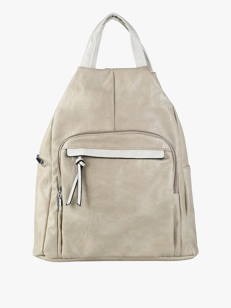 Zaino in ecopelle da donna - taupe