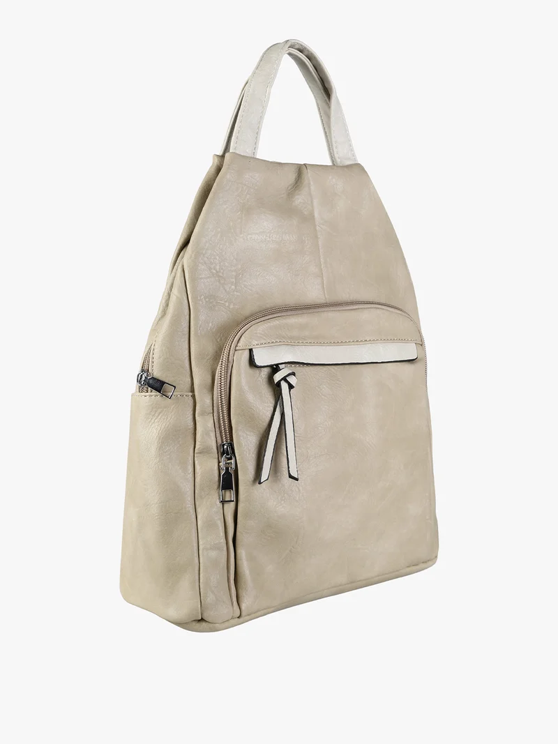 Zaino in ecopelle da donna - taupe