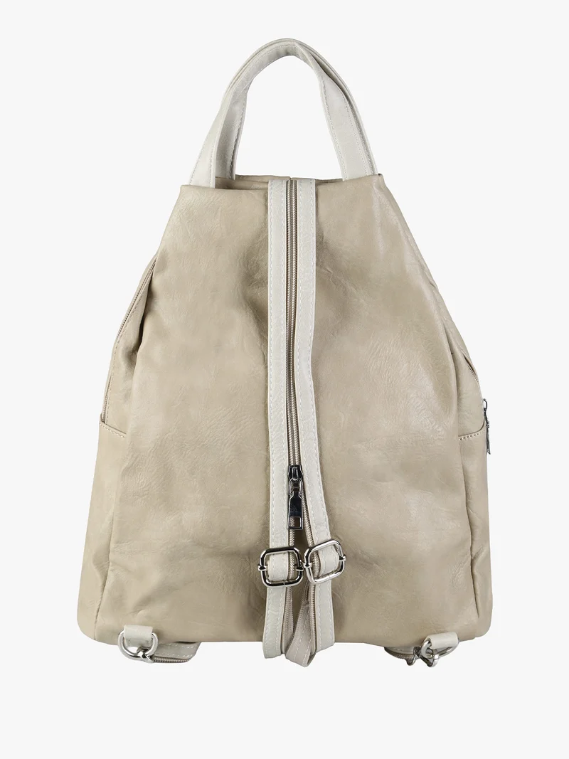 Zaino in ecopelle da donna - taupe