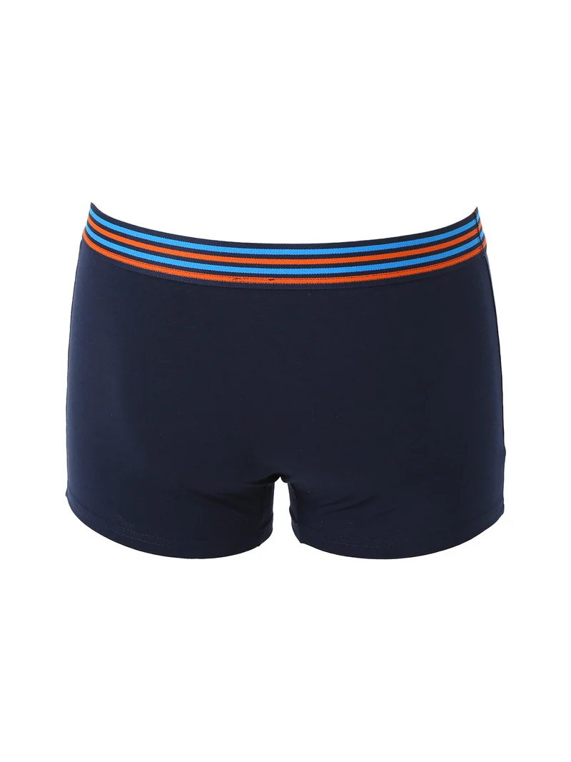 Boxer da uomo in cotone stretch - blu scuro