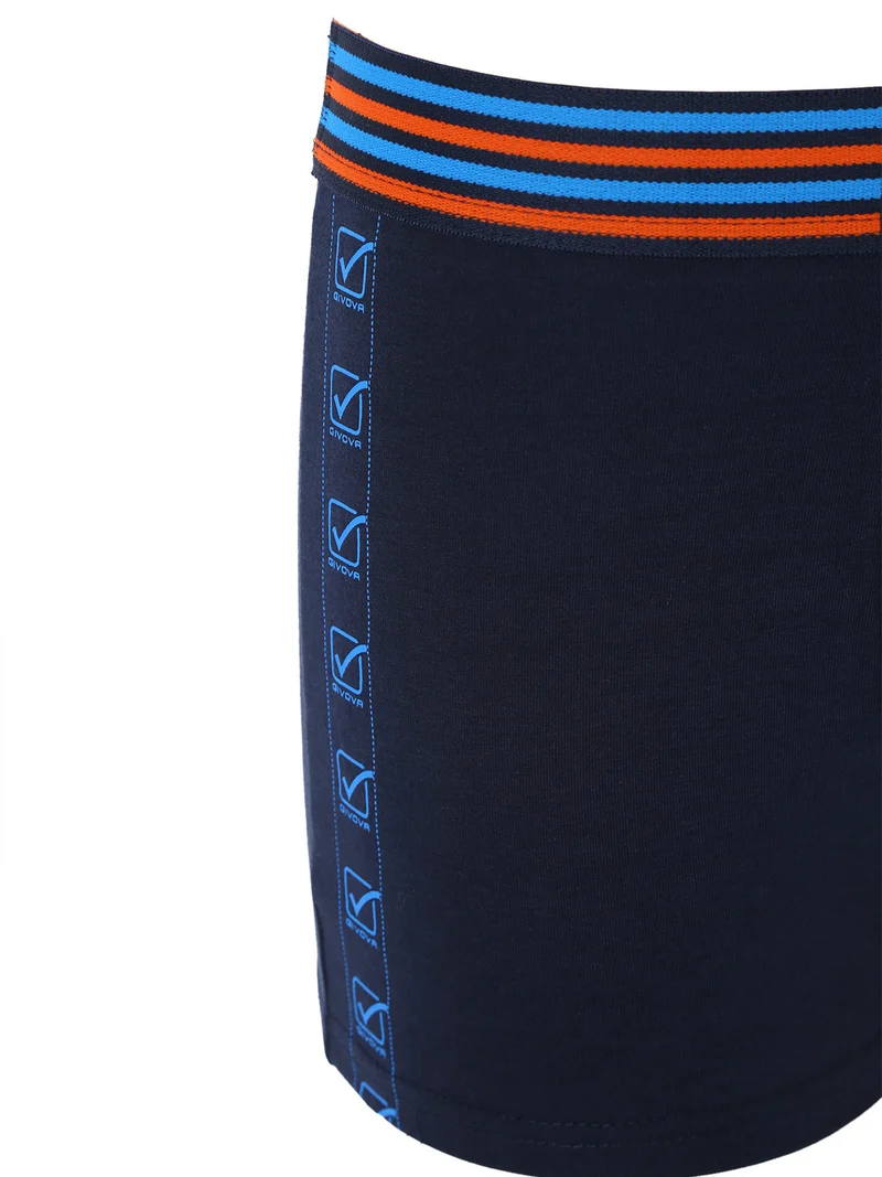 Boxer da uomo in cotone stretch - blu scuro