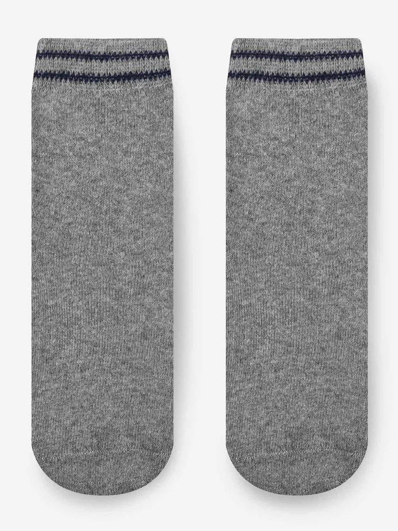 Calze antiscivolo da bambino in caldo cotone - grigio