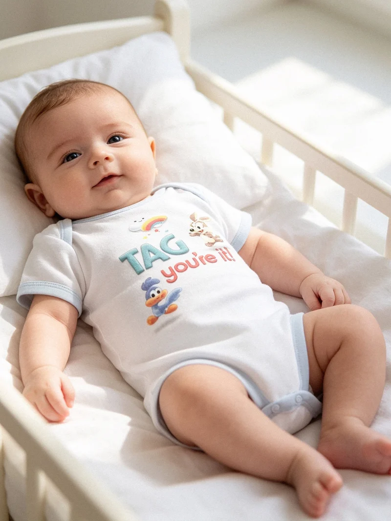 Body neonato manica corta - bianco