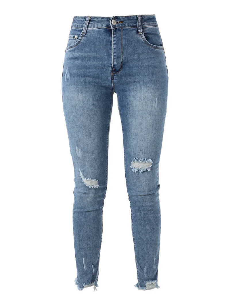 Jeans donna skinny con strappi - jeans