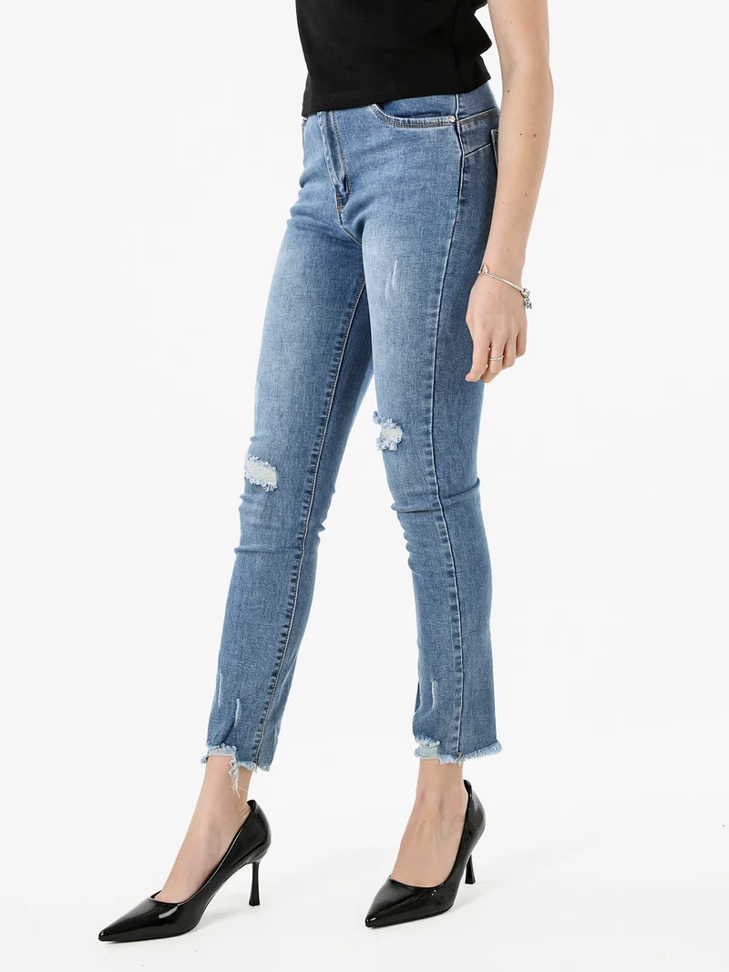Jeans donna skinny con strappi - jeans
