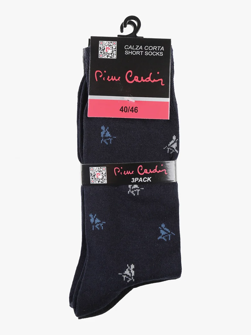 3 Paia di calze corte da uomo con stampe - grigio