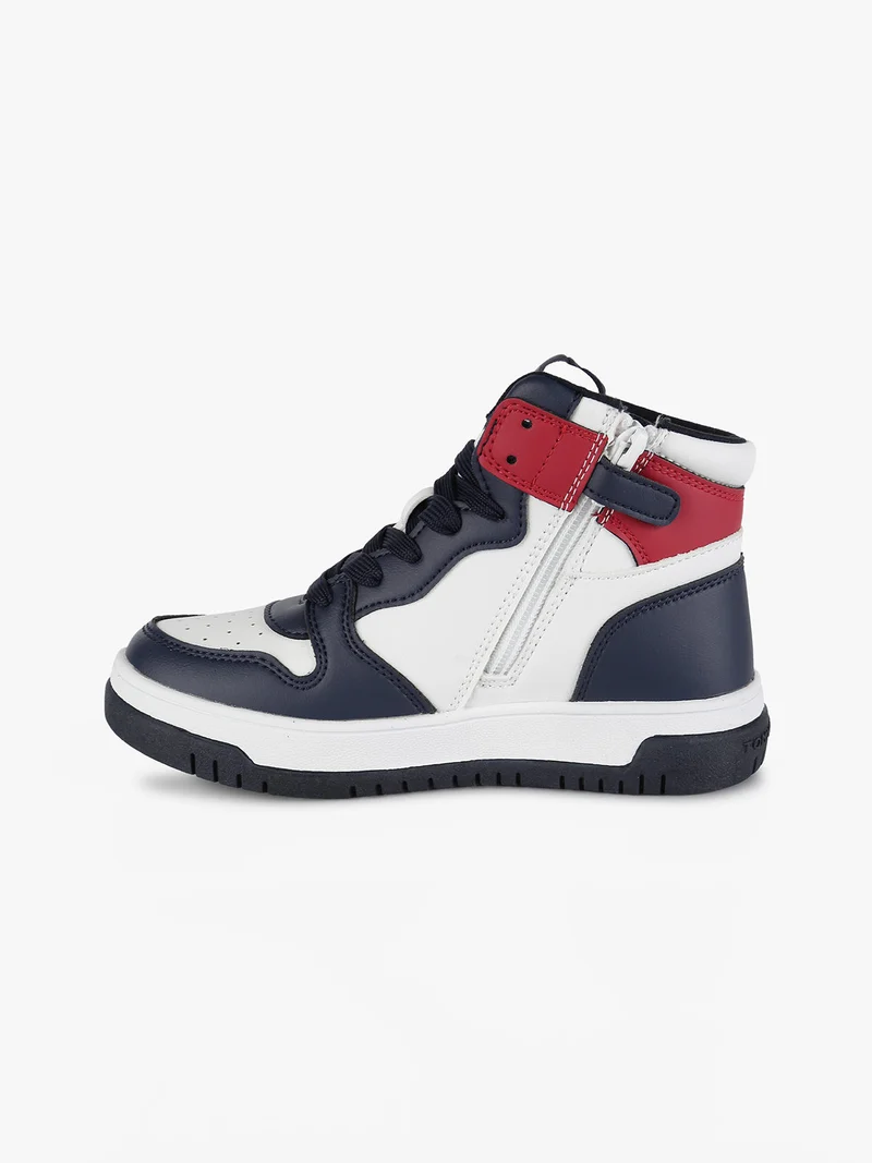 Sneakers alte da bambino bicolor - blu scuro