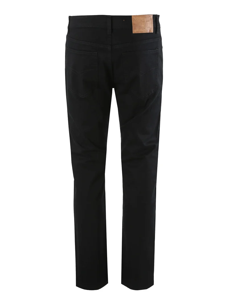 Pantaloni casual da uomo in cotone taglie grandi - nero