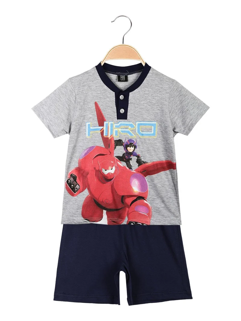 Big Hero Pigiama corto da bambino in cotone - grigio
