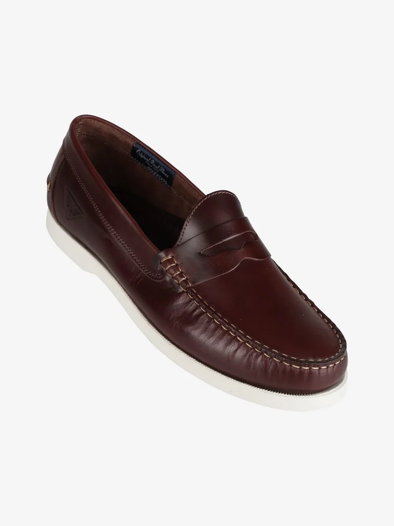 Mocassini in pelle uomo - marrone