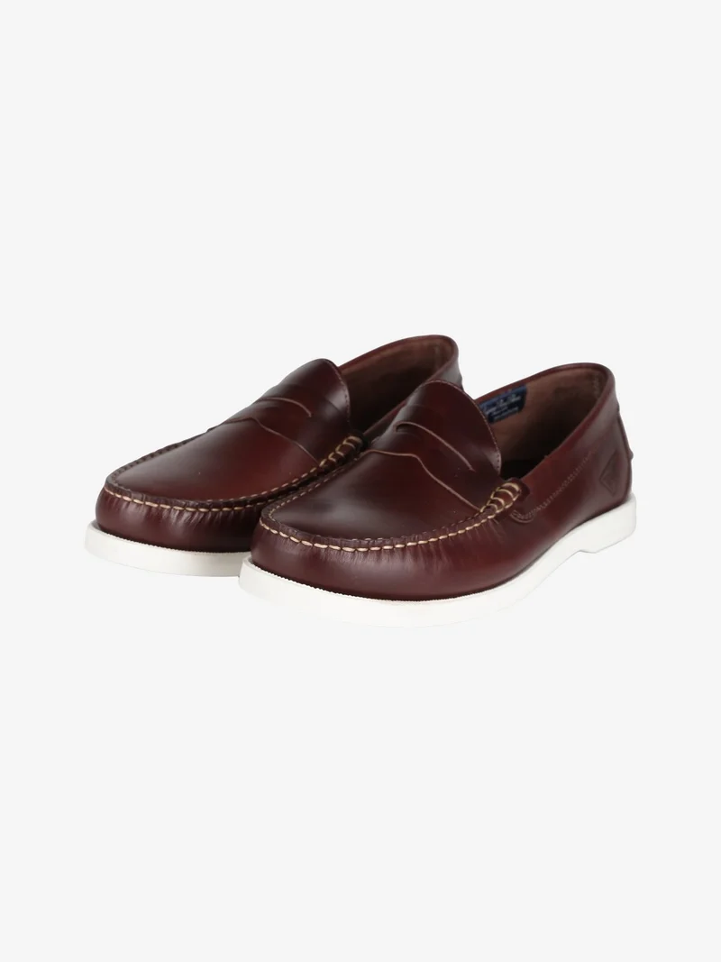 Mocassini in pelle uomo - marrone