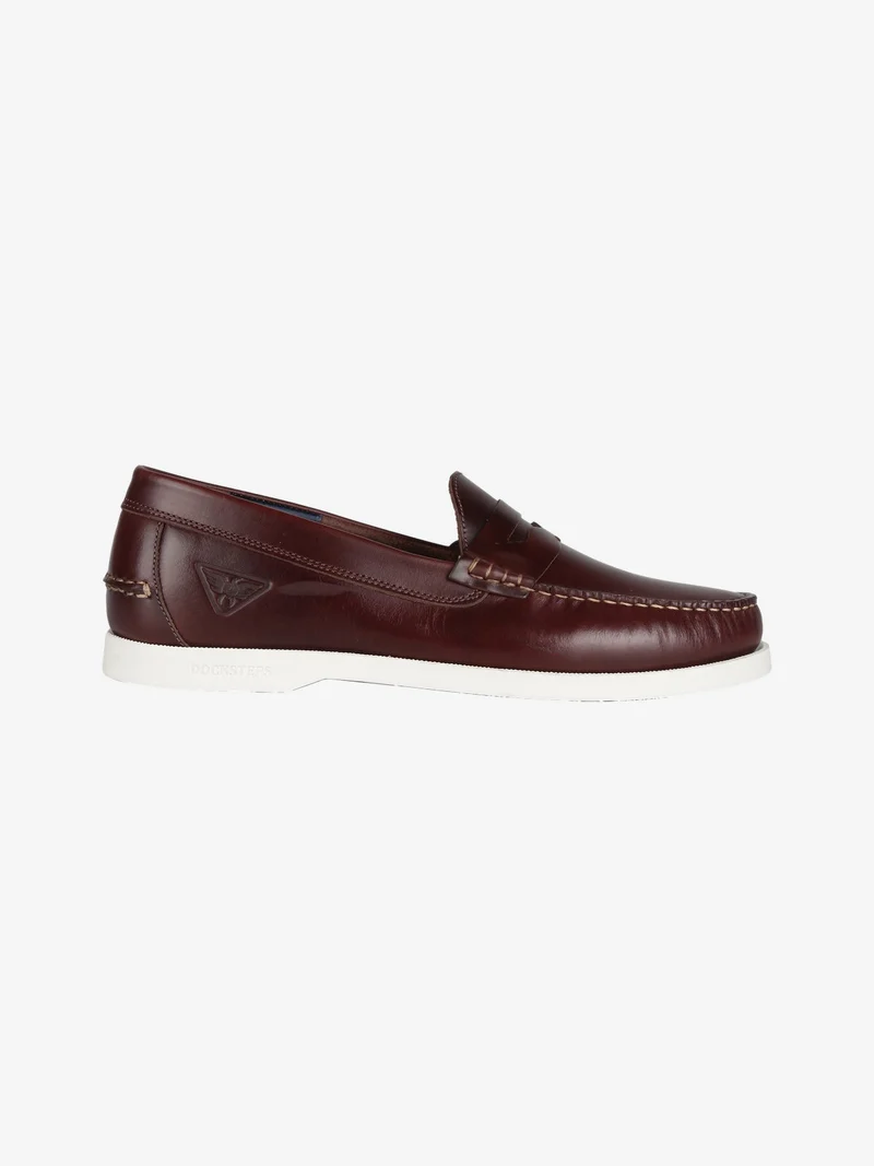 Mocassini in pelle uomo - marrone