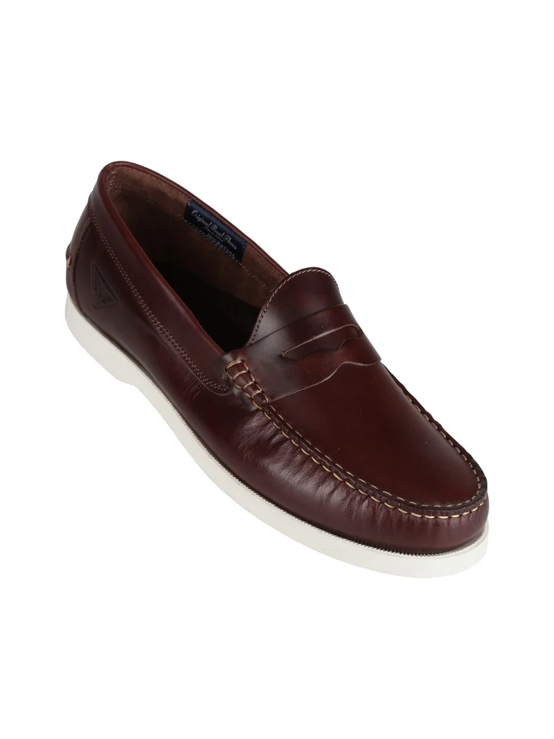 Mocassini in pelle uomo - marrone