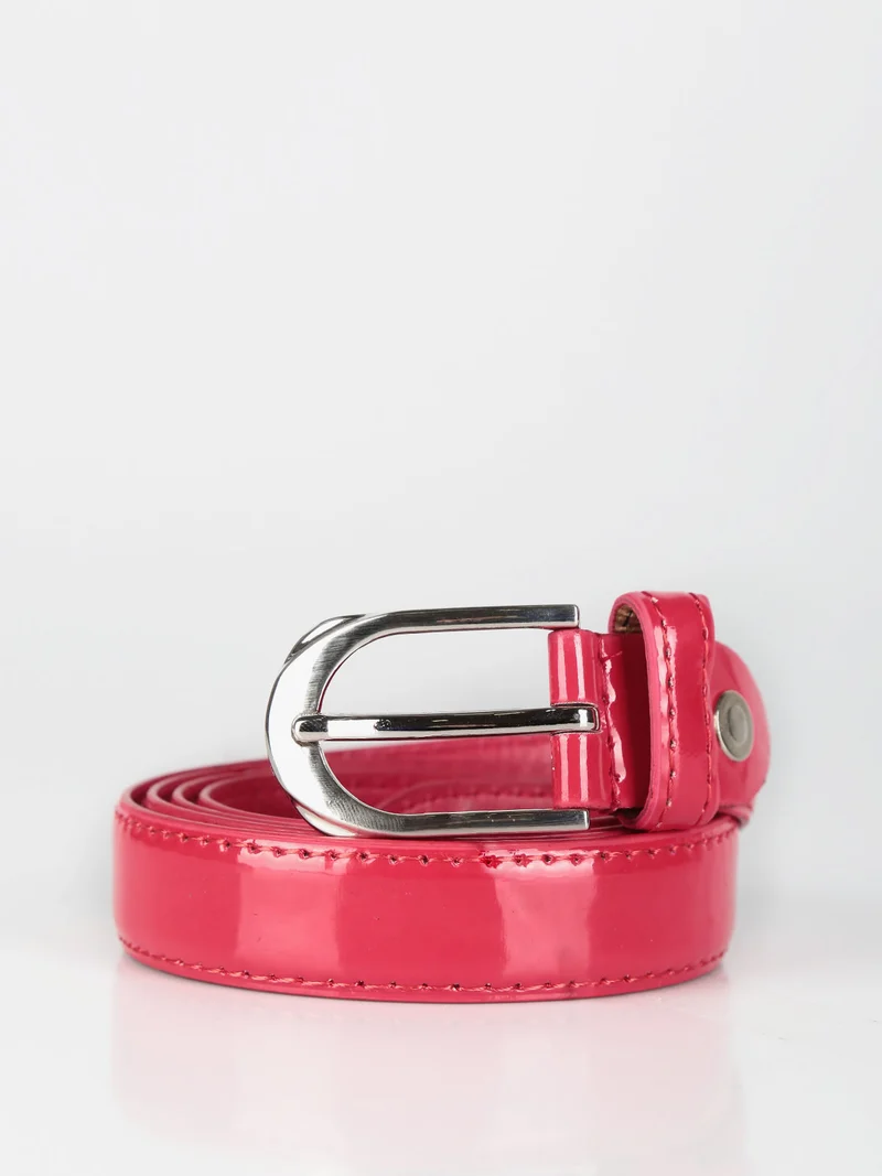Cintura donna in vernice - rosso