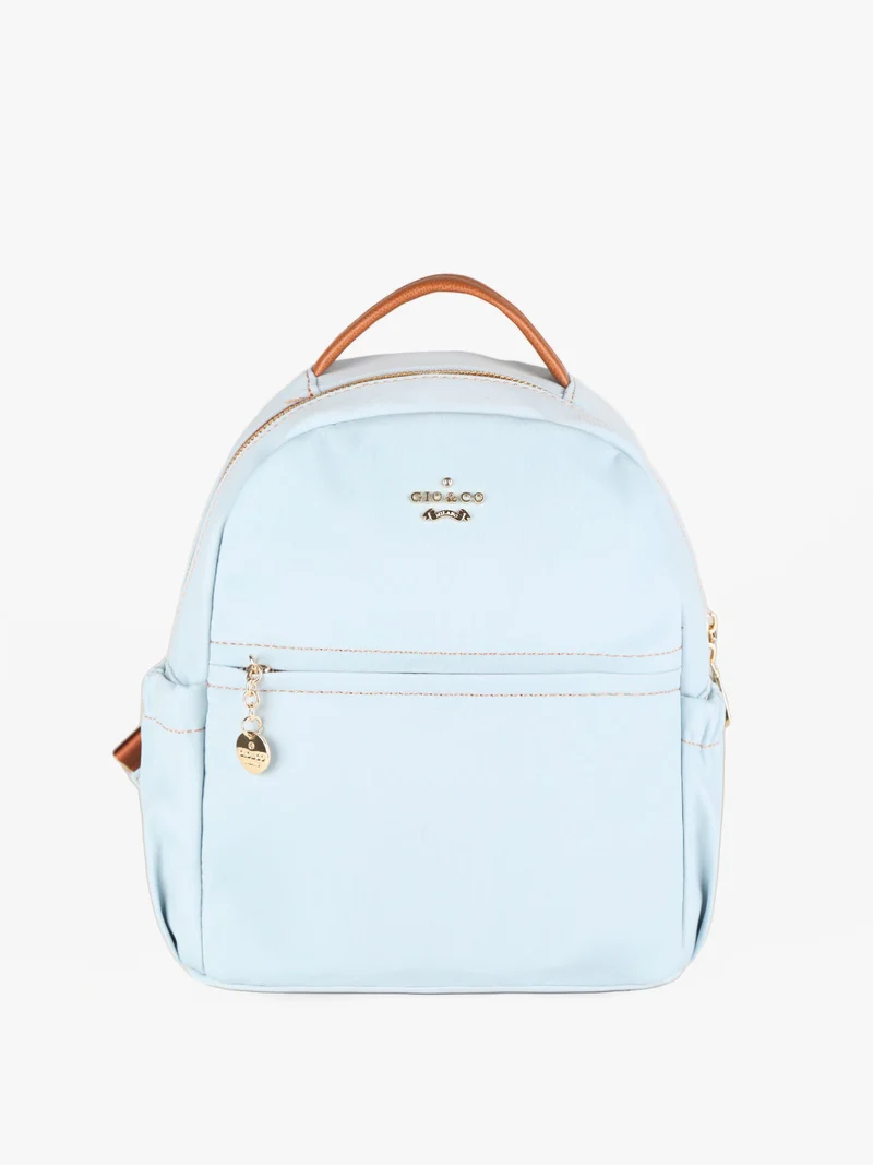 Zainetto donna in tessuto - azzurro