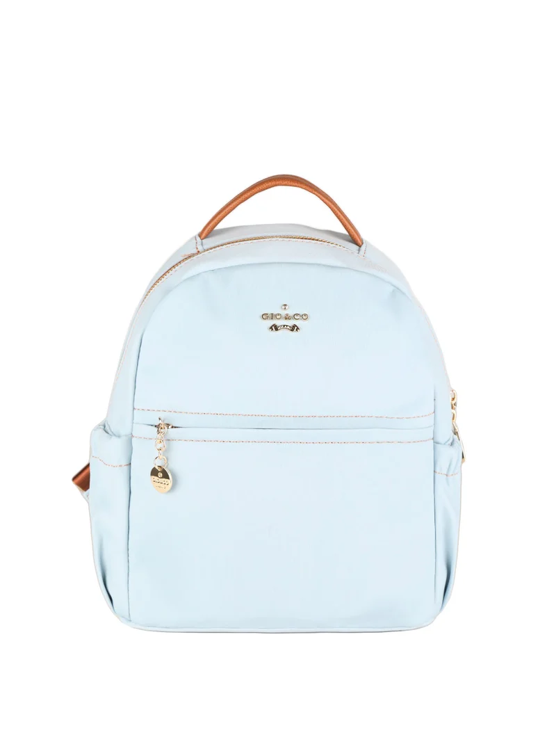 Zainetto donna in tessuto - azzurro