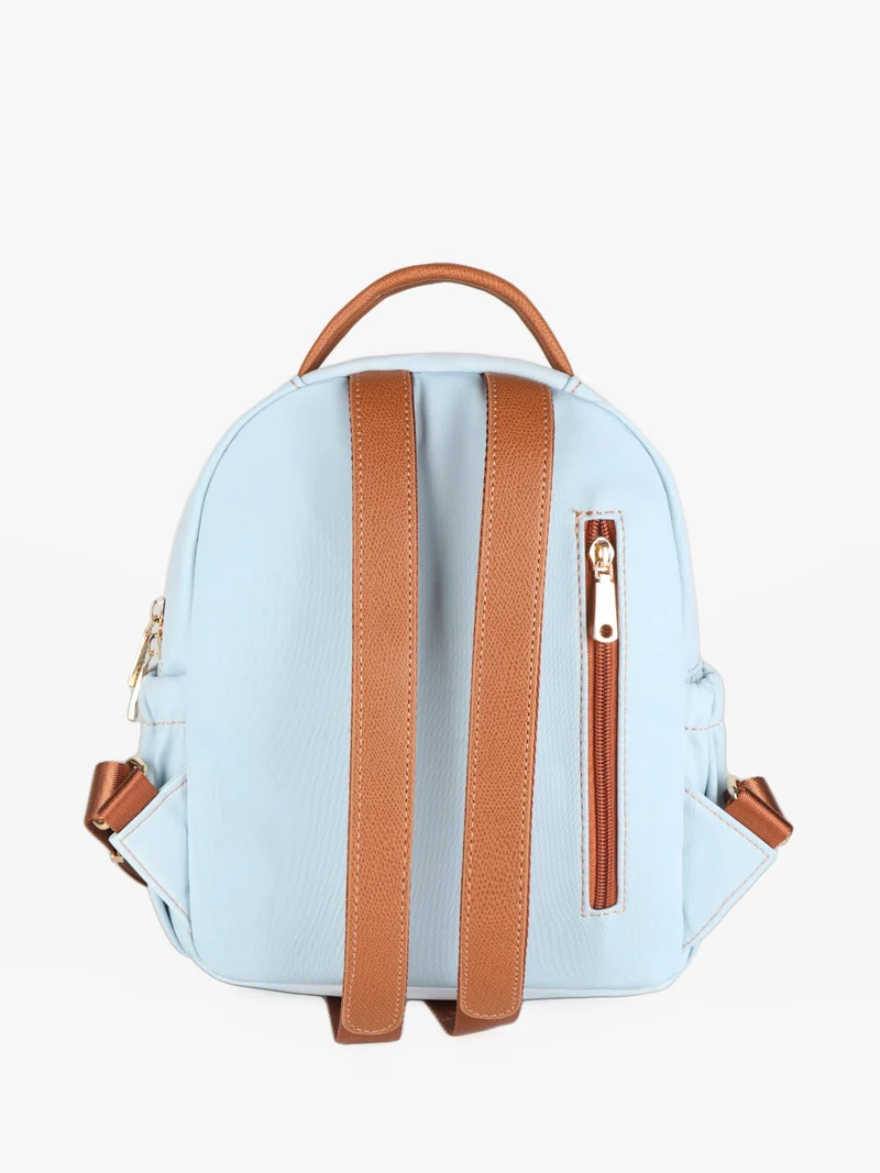 Zainetto donna in tessuto - azzurro