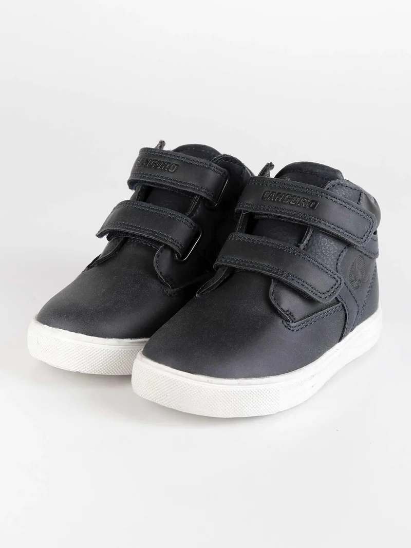 Sneakers alta con strappi per bambino - blu scuro