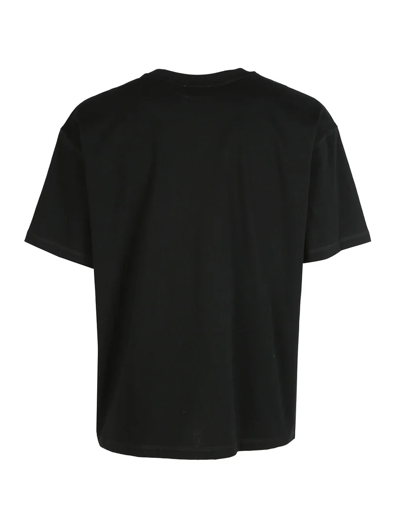 T-shirt uomo in cotone con doppio taschino - nero