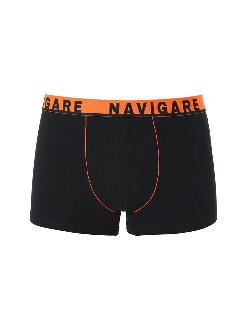 Boxer da uomo in cotone elasticizzato - nero