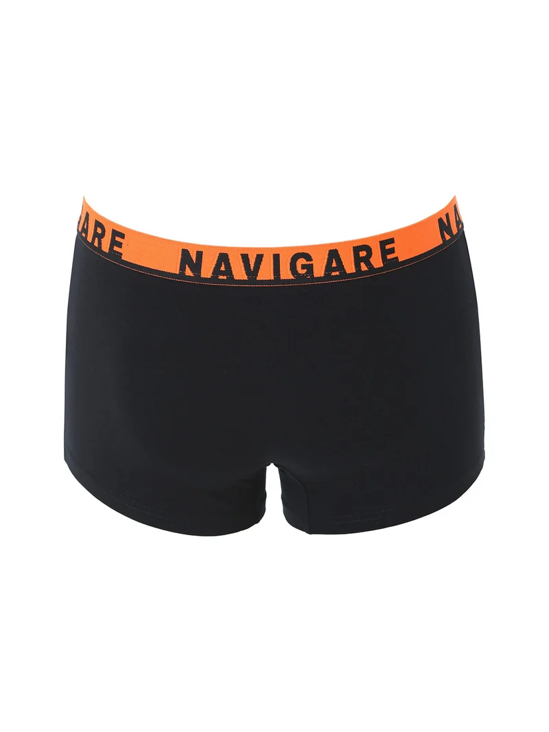 Boxer da uomo in cotone elasticizzato - nero