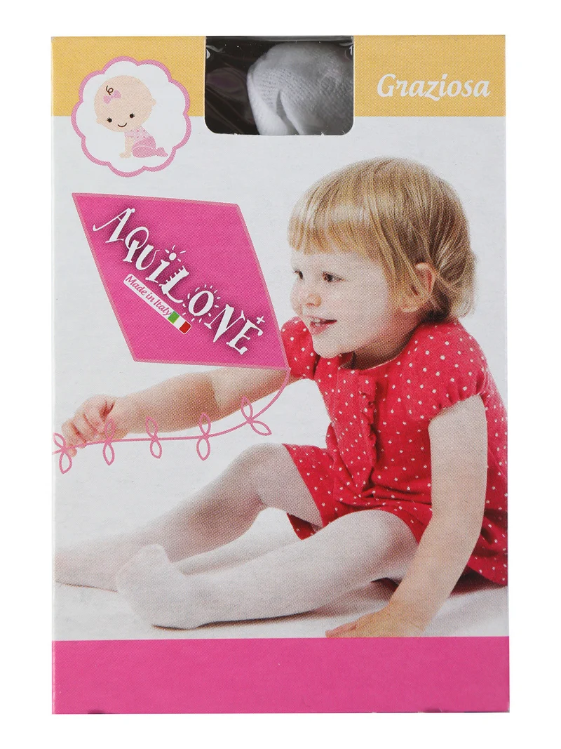 Collant in filanca da bambina - bianco